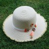 Paper straw hat